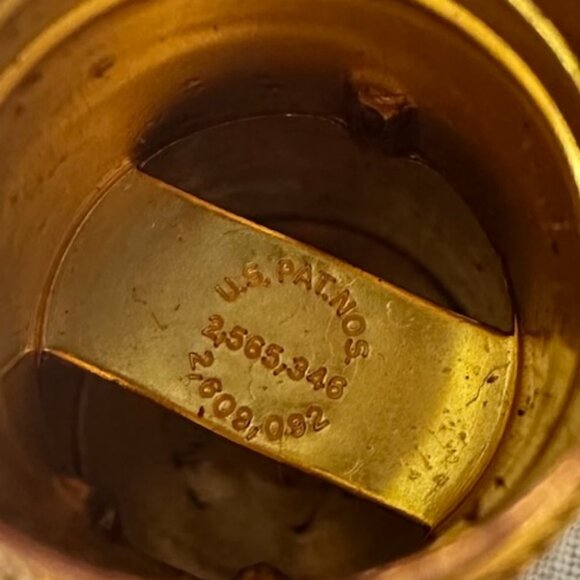 Vintage Revlon Lipstick Case Burnished Gold with Tassels - Picture 8 of 12